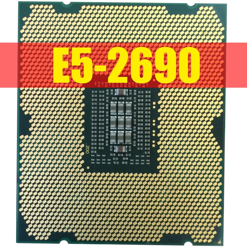 Процессор Intel Xeon E5 2690 E5-2690 Восьмиядерный процессор 2,9G сrol0 C2 LGA2011 CPU, работающий правильно