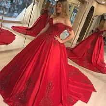 Mbcullyd красное бальное платье, платья для выпускного вечера,, длинное платье со шлейфом, вечерние платья, роскошная аппликация, кружево, Дубай, арабский стиль, vestidos de festa