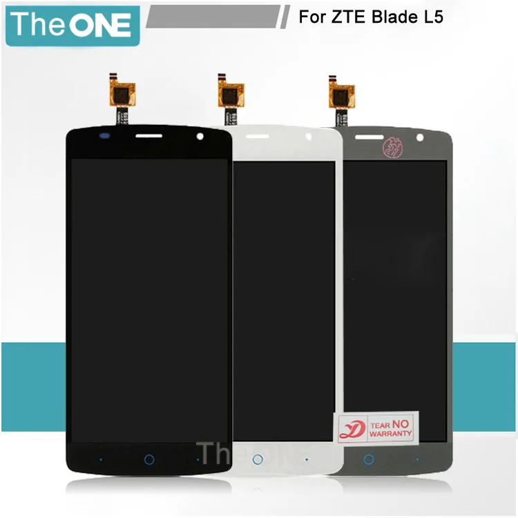 

Free DHL Black/white/grey For Zte Blade L5 Lcd Display Screen Digitizer Assembly Replacement For Zte Blade L5