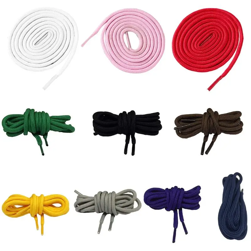 

Polyester Round Shoelaces Universal Colorful Sweet Candy Color Runners Athletes Shoe Strings Shoe Accessories