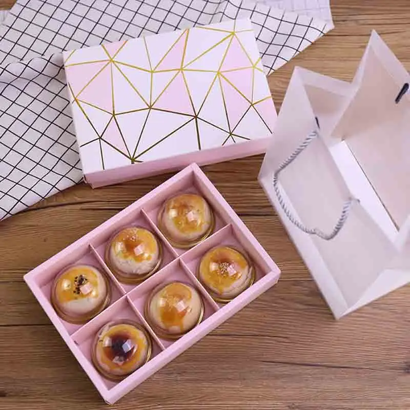 

Lovely Transparent Soft Gift Tote Packaging Bags With Hand Loop PVC Wedding Party Candy Cake Container Bags Baby Shower Party