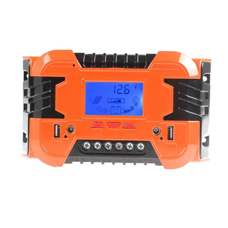 

Solar Charge Controller 12/24V Auto Dual USB 2.1A PWM Solar Panel Regulator