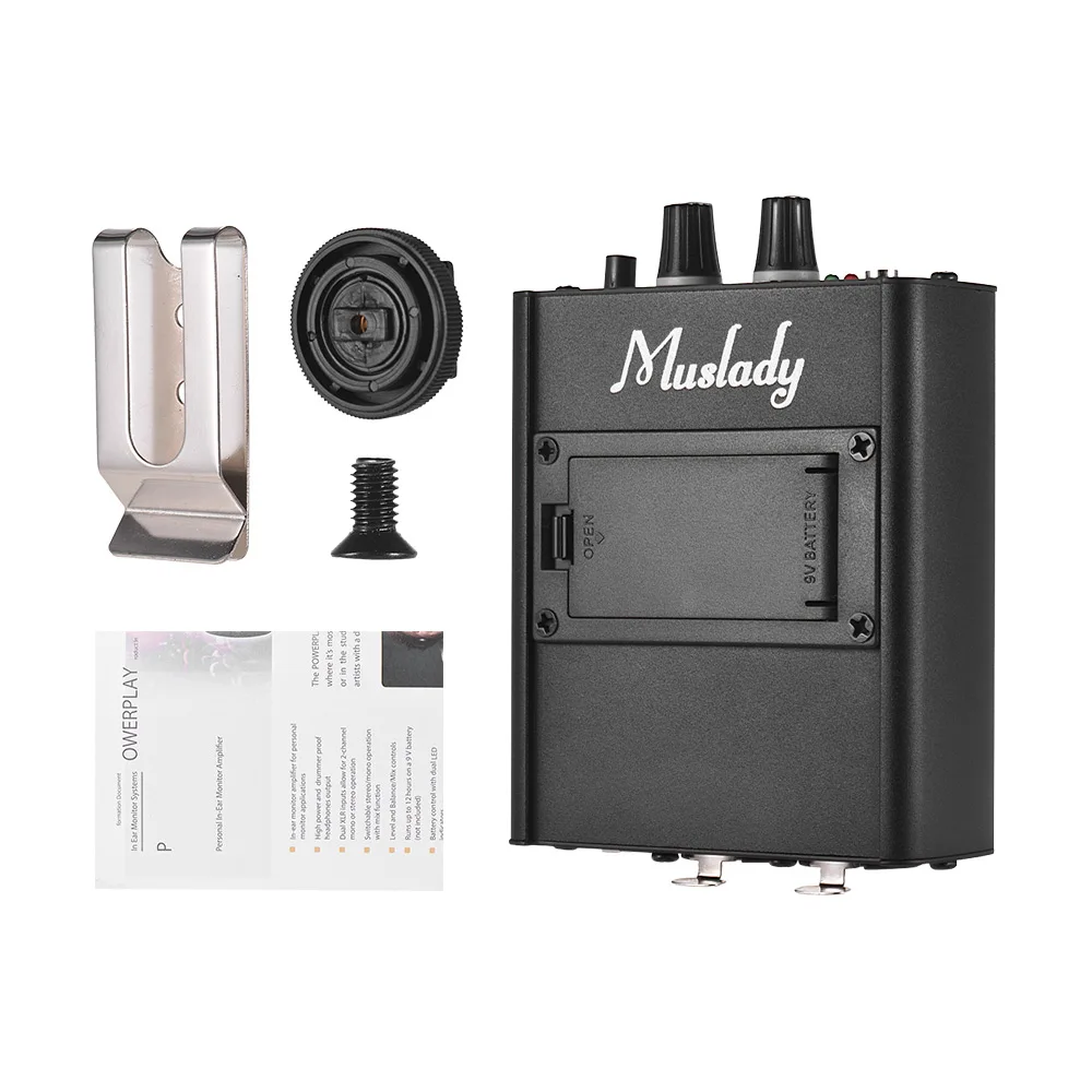 

Muslady In-ear Monitor Amplifier Personal Headphones Earphones Amplifier Amp with XLR Inputs 3.5mm Output