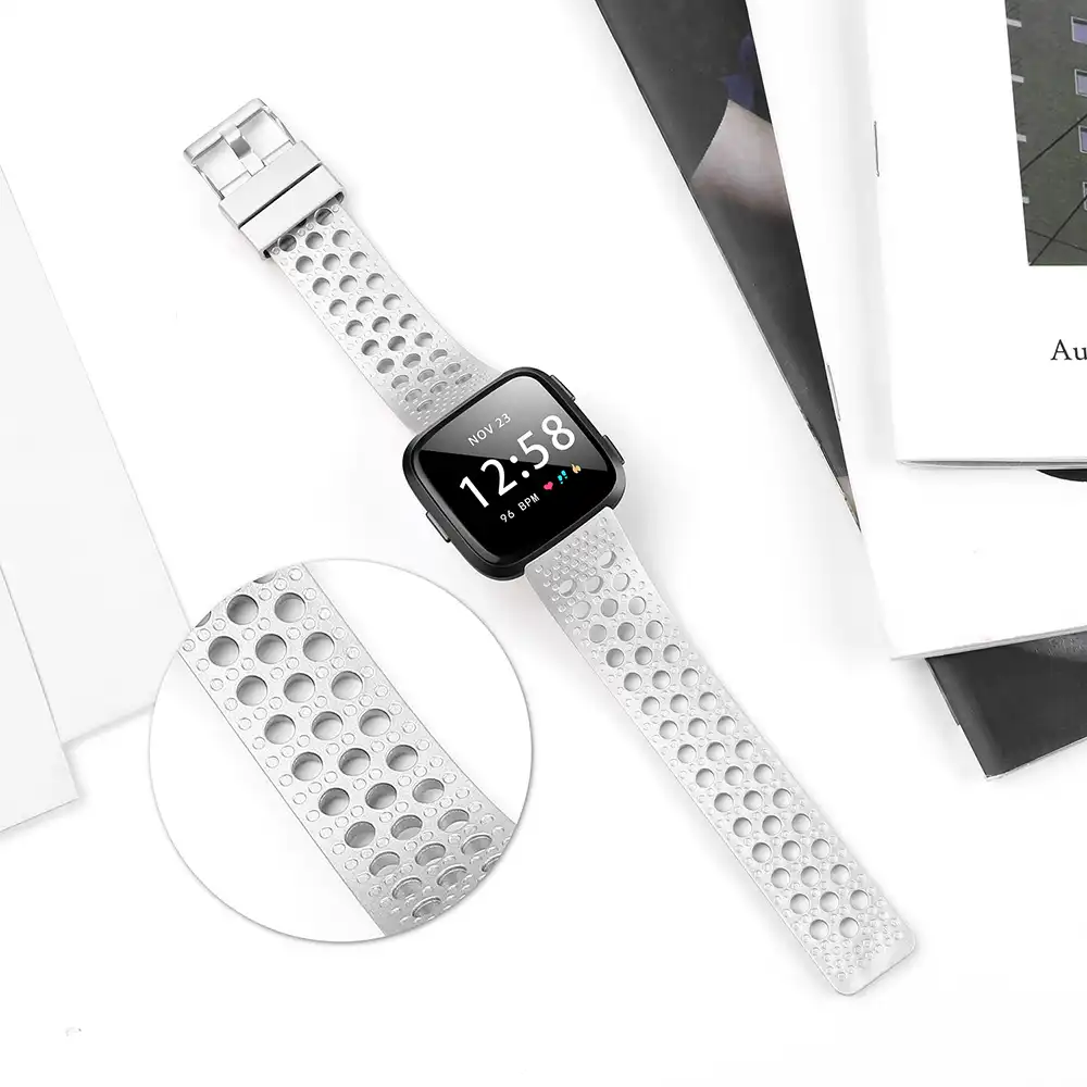 white rose gold fitbit versa
