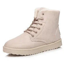 Frauen Stiefel 2016 Winter Stiefel Wildleder Warm Pelz Innen Neue Mode Knöchel-schneeaufladungen Botas Mujer