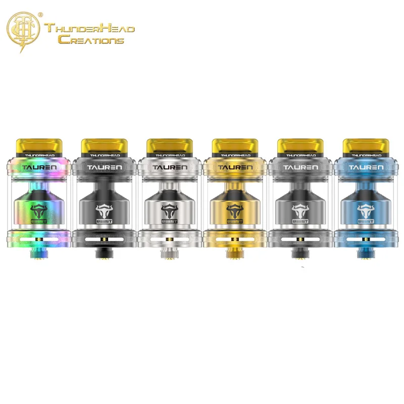 

Original ThunderHead Creations Tauren Beest 24mm RTA 2ml/4.5ml Single/Dual Coil Vape Vaporizer VS Hellvape Rebirth