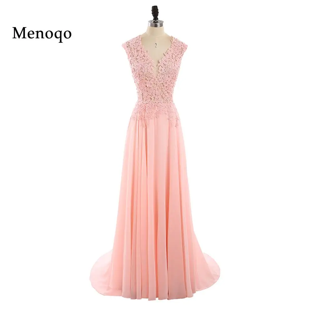 Cheap Evening Dresses Long New Charming V-Neck Floor Length Chiffon with Top Lace party Occasion Dresses Cheap Evening Dresses Long New Charming V-Neck Floor Length Chiffon with Top Lace party Occasion Dresses