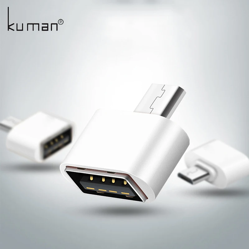 Куман usb-адаптер к MicroUSB Кабельный адаптер-переходник для флешки, usb флеш-карта накопитель к телефону компьютер OTG A