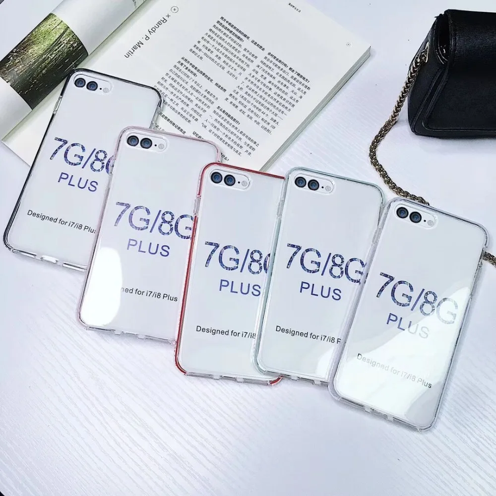 

Simple transparent For iphone x case silicone iphone XR For iphone 7 cover xs max 8 plus 6 6s iphone case candy Mobile phone bag