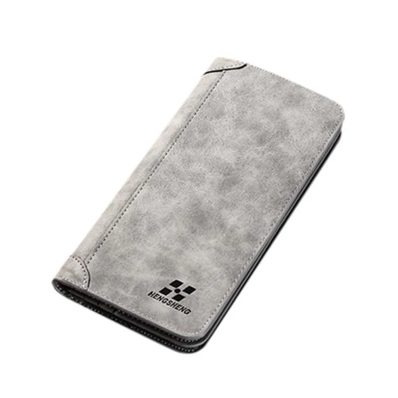 

Wallets Men Brand Fashion Design Large Capacity Credit Card Holder Coin Purse Slim Bi-Fold Flip Wallet Carteras #YL5