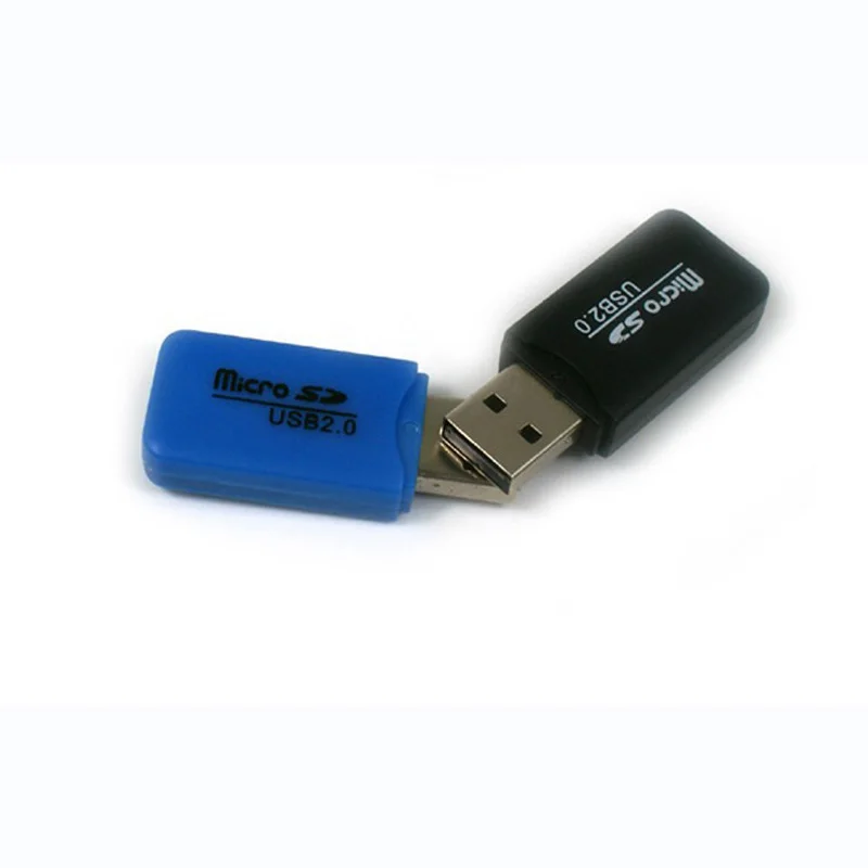 Portable Design High Speed Colorful Available Mini USB 2.0 Card Reader Micro SD TF Memory Card Reader For PC Laptop Accessories
