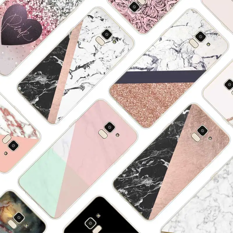 

Silicone Soft Phone Case Marble Line Luxury For Samsung Galaxy j8 j7 j6 j5 j4 j3 Prime Plus 2018 2017 2016