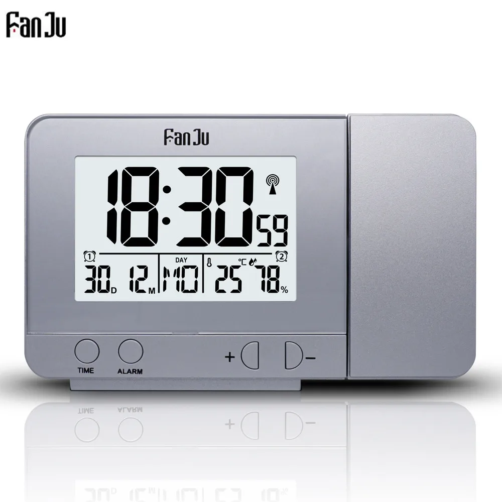 FanJu FJ3531 проекционный будильник с проекцией температуры и времени/USB зарядное