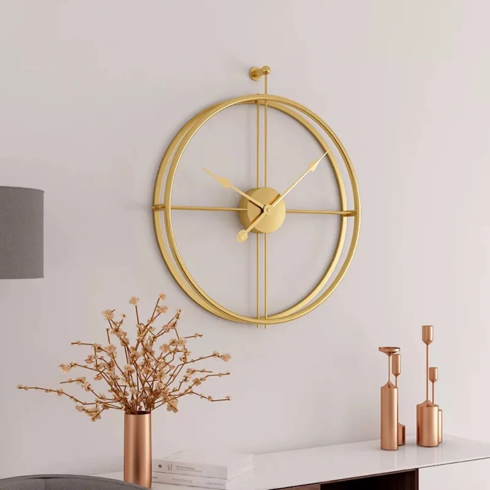 Современные и минималистичные настенные часы для гостиной, модные, атмосферные, оригинальные, для украшения дома, кварцевые часы, северные часы