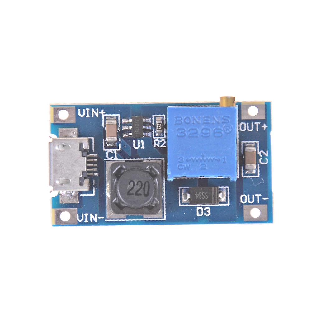 USB 2 ~ 24V To 5 28V 2A повышающий Регулируемый регулятор Мощность модуль DC DC|Регуляторы