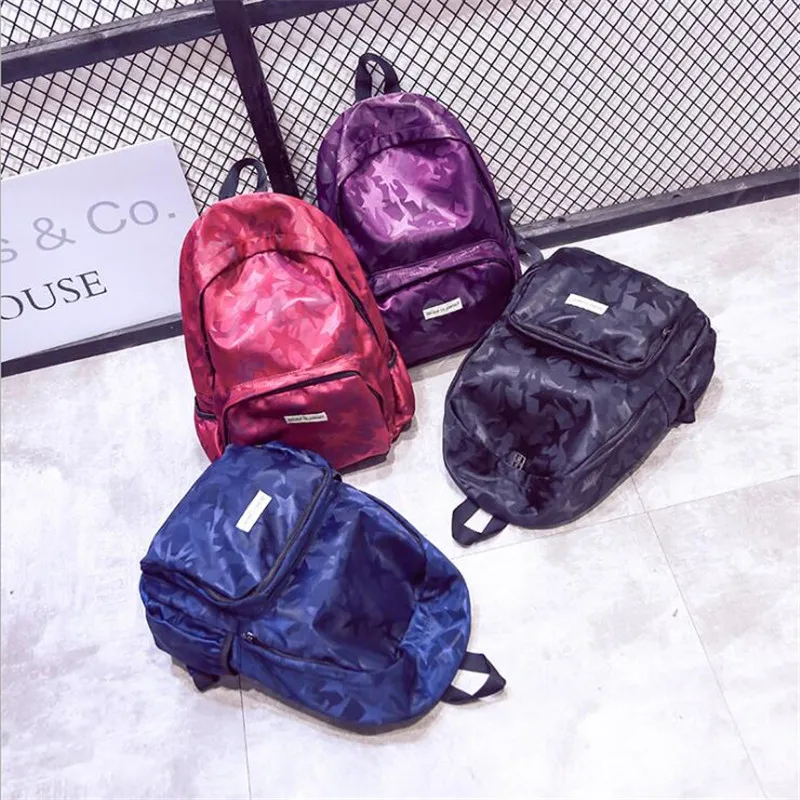 

New arrival 2019 Oxford Backpack For Women School Backpacks Plaid Mini Casual Daypack Feminine Mochila Camouflage School Bag