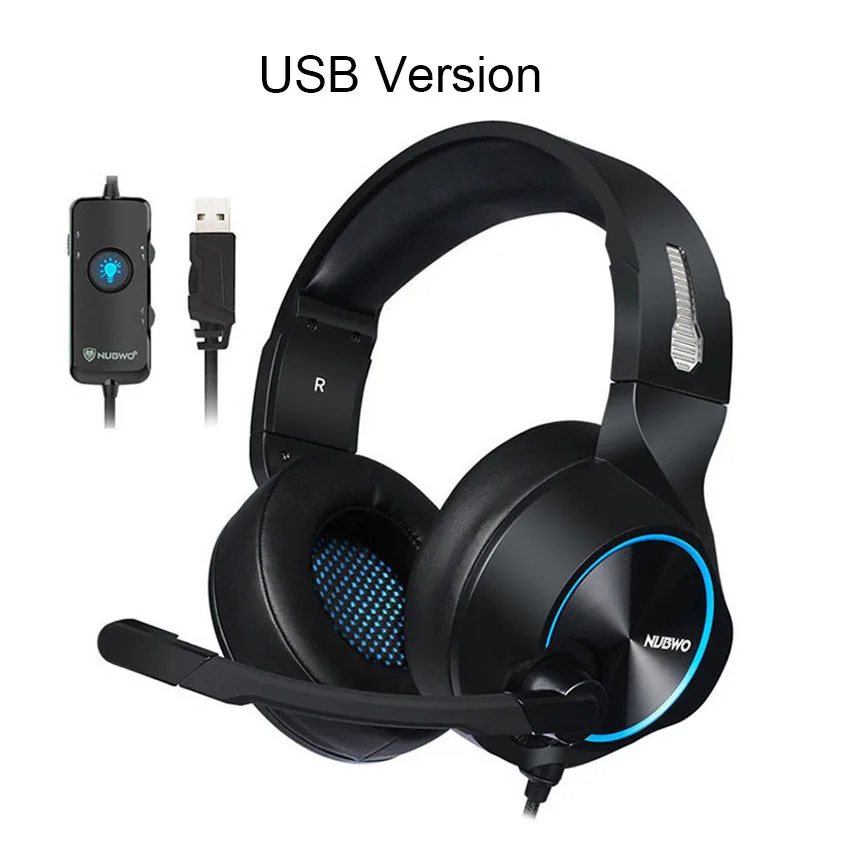 Игровая гарнитура NUBWO 7 1 с объемным звуком USB проводная для PS4/Xbox One наушники