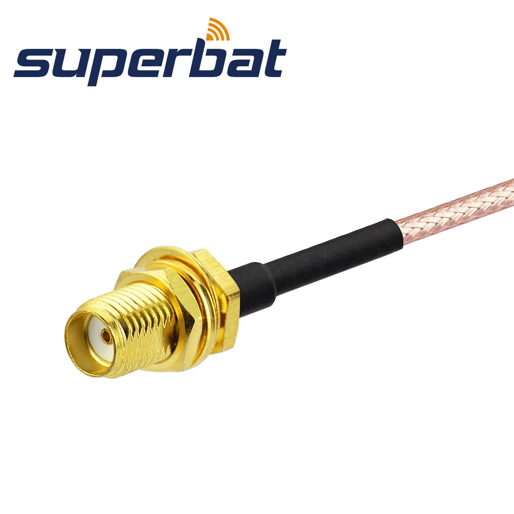 Superbat SMA перегородка Джек к Прямой штекер отрезок кабель RG316 20 см антенна подающий