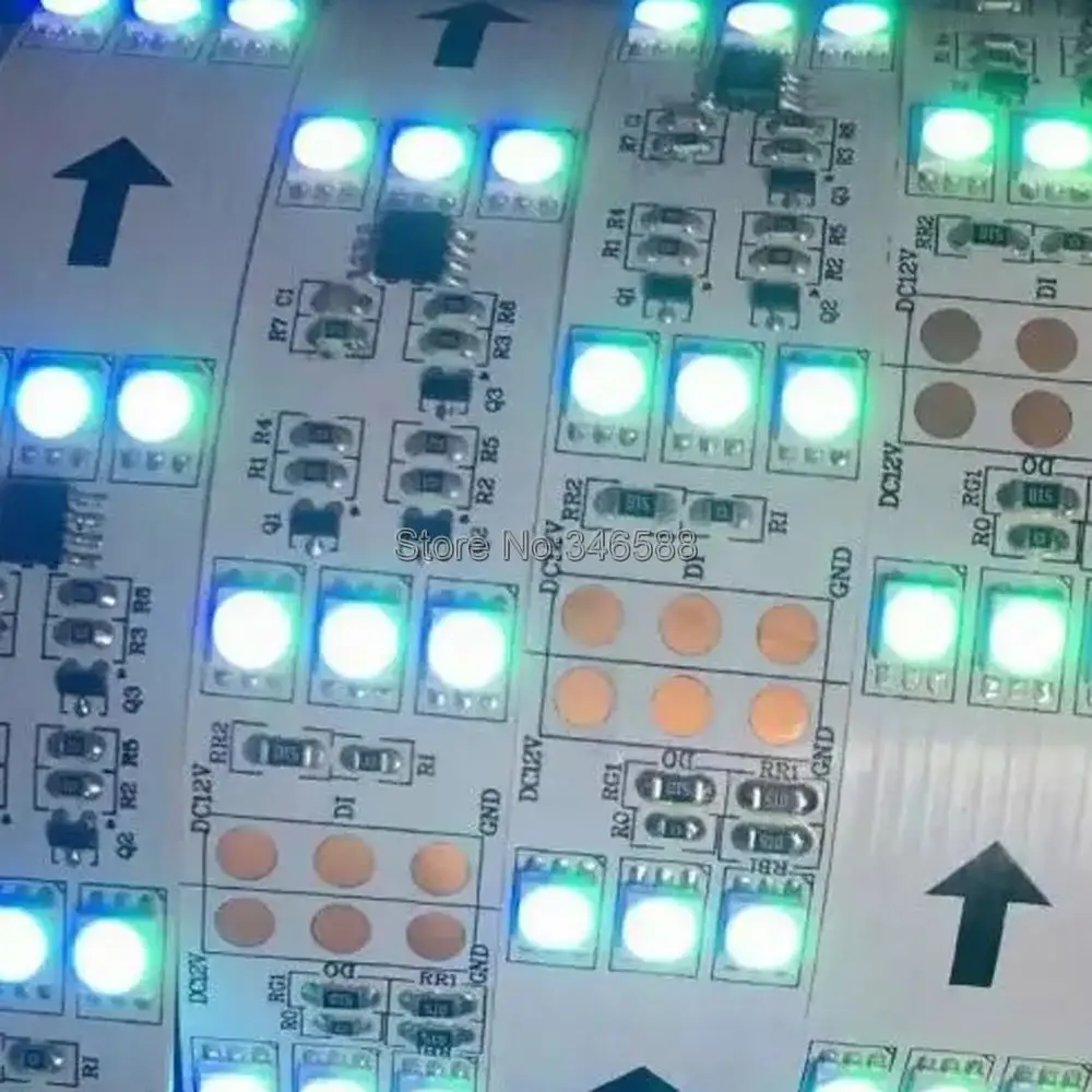 Светодиодный светильник 5 м 12 В 5050 SMD WS2811 IC 90 светодиодный/M 450 светодиодный s 3