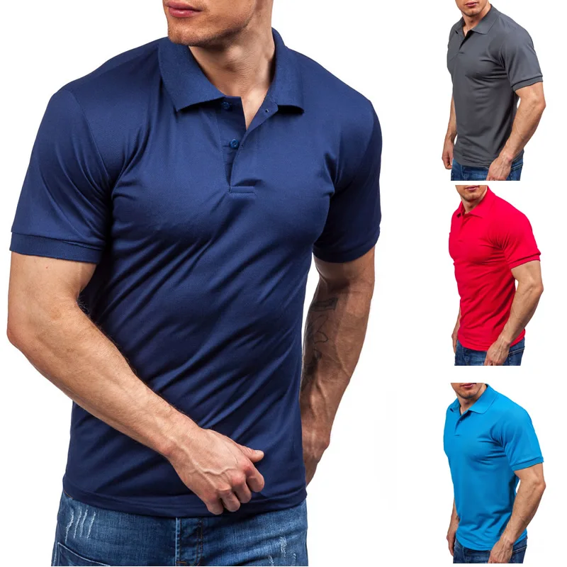 Zogaa однотонные рубашки поло с коротким рукавом для мужчин Горячая Летняя хлопковая Повседневная рубашка Яркие Рубашки Мужская брендовая одежда