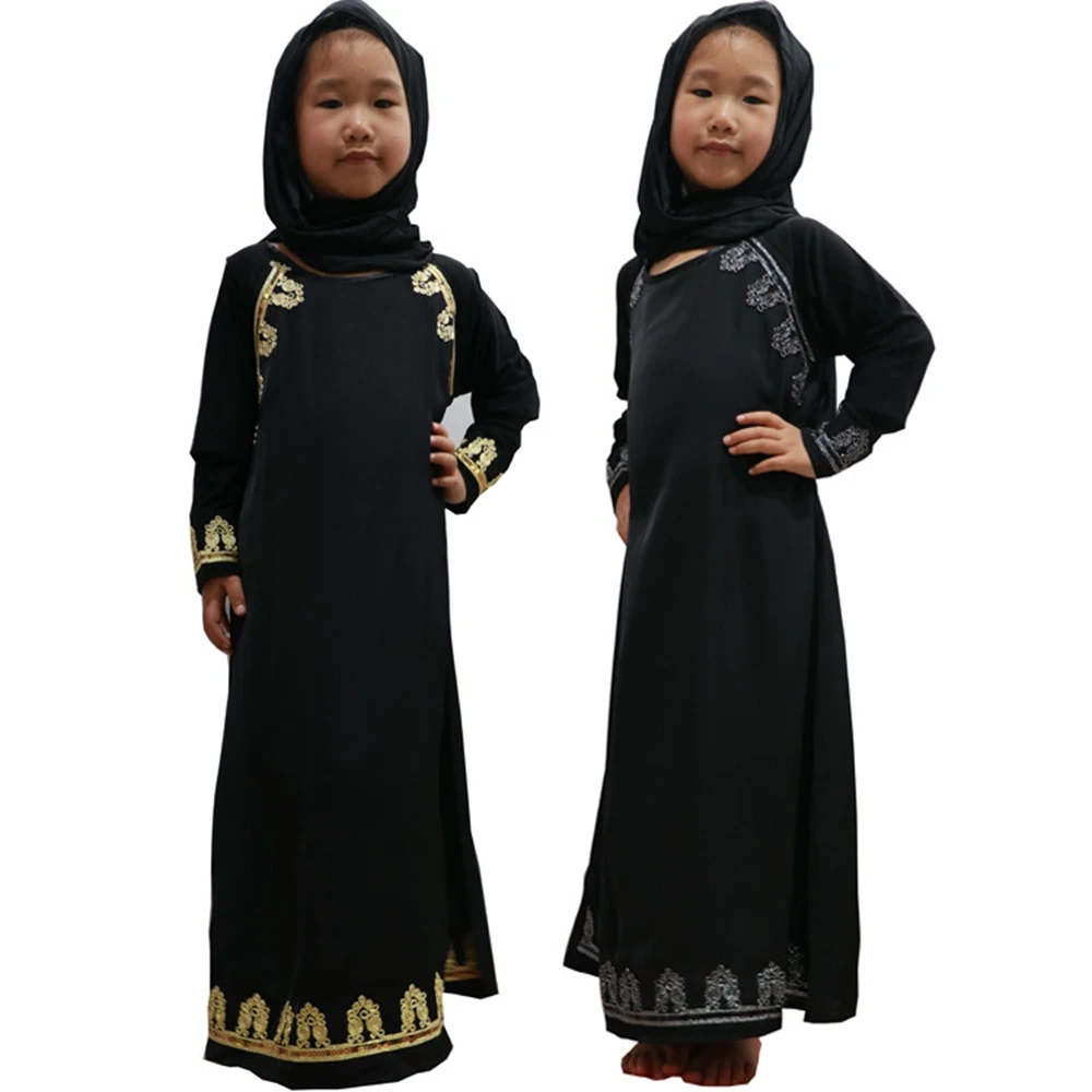 

one dozen Can mix designs 2019 New Muslim Girls Black Abaya
