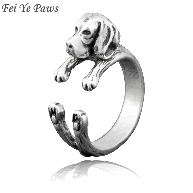 Fei Ye лапы Boho Бигль и Coonhound & Бретани щенок собака Обёрточная бумага кольца для Для