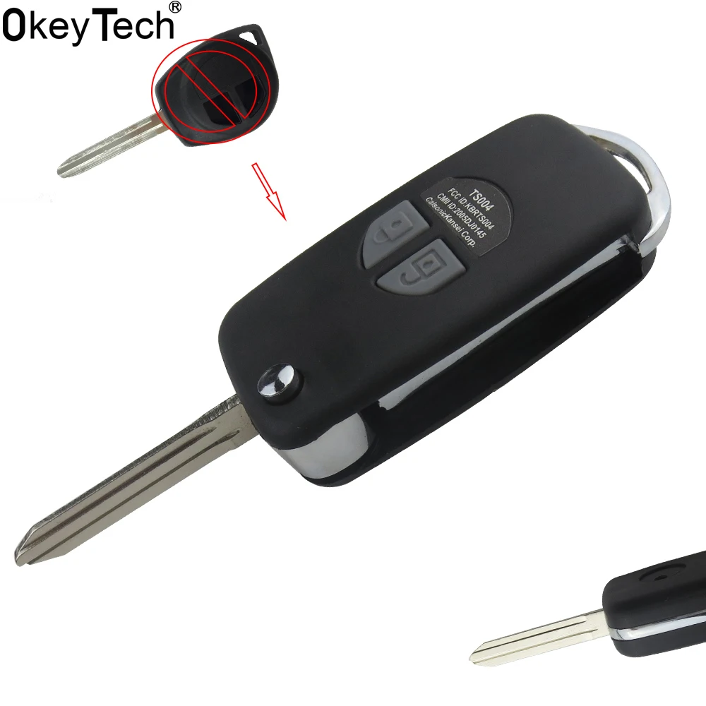 

OkeyTech Car Styling Replacement Car Remote Key Shell Case fob For Suzuki SX4 SWIFT ALTO Jimny Newest Modified Auto Keys Cover