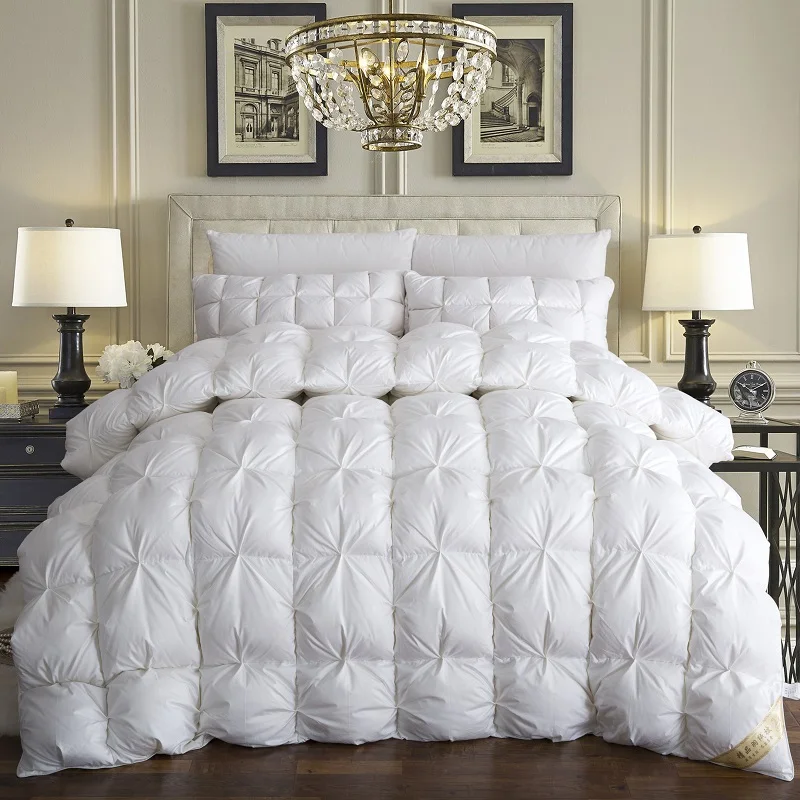 Winter Duck/Goose Down filler quilted Quilt king queen Comforter