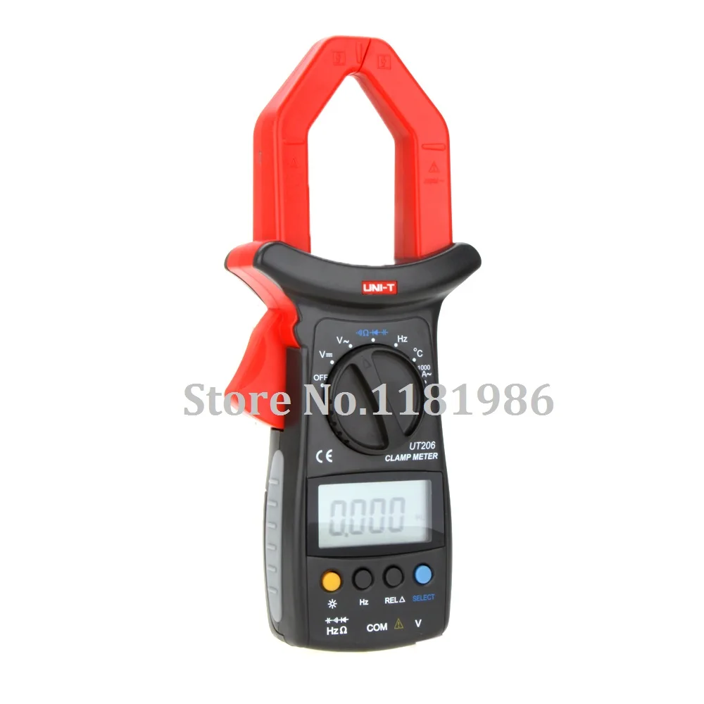 

UNI-T UT206 3999 Count Auto Range DMM Digital Clamp Multimeters w/ Temperature Test Multimetro LCR Meter with Box