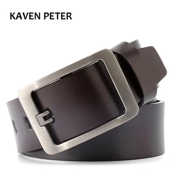 

Men Belt Genuine Leather Luxury Strap Male Belts For Men Buckle Fancy Vintage Jeans Cintos Masculinos Ceinture Homme