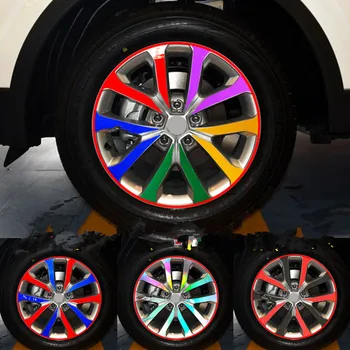 

Carbin Fibre Plated Brightly 17 Inch Wheels /Rims Sticker Film For Renault Kadjar Z2CA738
