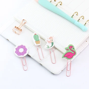 

TUTU Hot Sale New 20 piece/lot Creative Office Supplies Cute Cartoon Animals Paper Clips Wholesale random H0191
