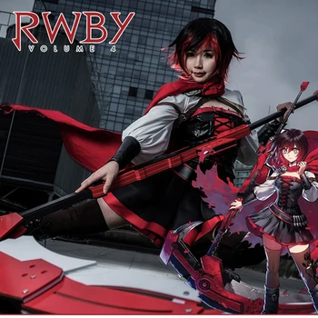 

[Black Friday]RWBY Season 4 red Ruby Rose cosplay costume full set adult costume COSPLAYONSEN