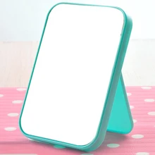 Fashion Square Folded Mirror Cute Portable Make Up Compact Mirror Girl Hand Plastic Makeup Mirrors Cosmetic SC86