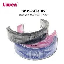 5 шт. трафареты для татуажа 11 см пластиковая u-образная линейка для бровей KMC тату косметический формирующий инструмент микроблейдинг тату аксессуары