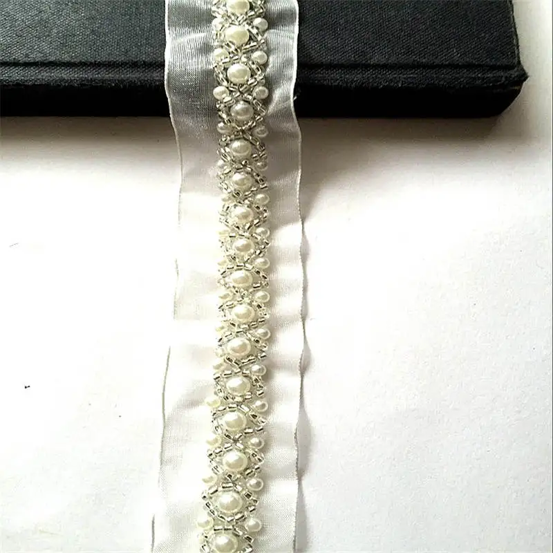 Бусины Из Органзы doreenbeads кружева бисером Марля ткань свадебное платье юбка сумка