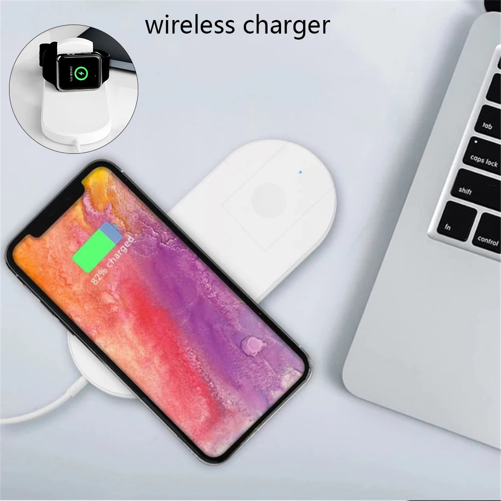 

Foldable Mobile phone QI Wireless Charger Holder Stand for iPhone Xs Max XR X for Apple Watch 3 AirPower Support Fast Charging