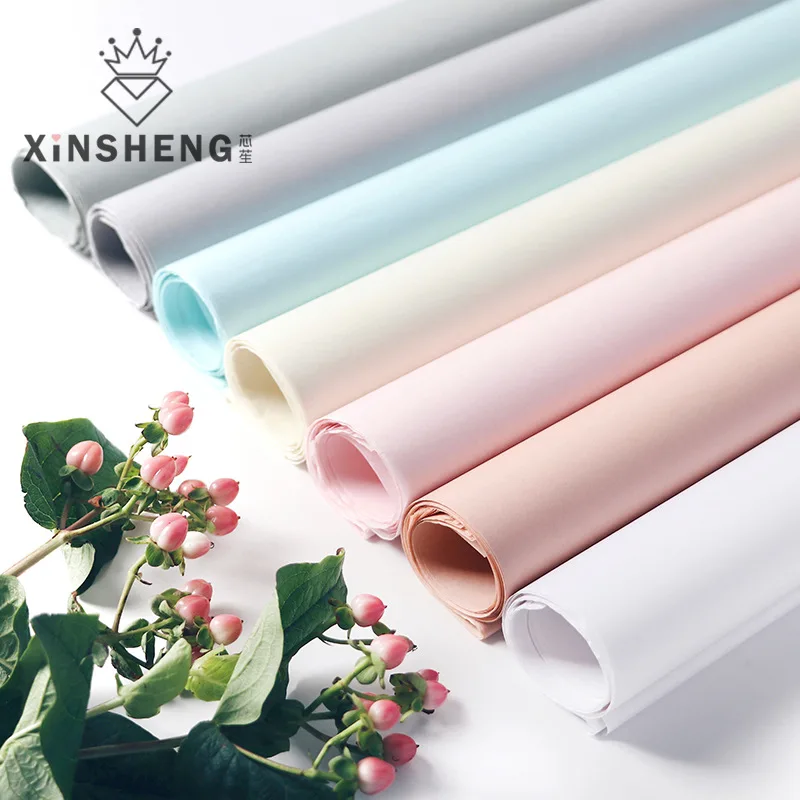 

75x52cm 20PCS Tissue Paper Flower Gift Packaging Craft Paper Roll Tissue Paper Pack Material Bouquet Florist Supplies