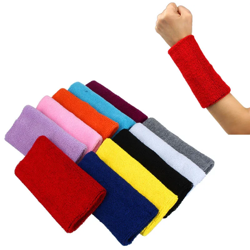 Premuim Sweatband 1 шт. унисекс хлопковая Налобная повязка от пота манжет для поддержки запястья руки нарукавник баскетбольный теннисный зал YogaHot