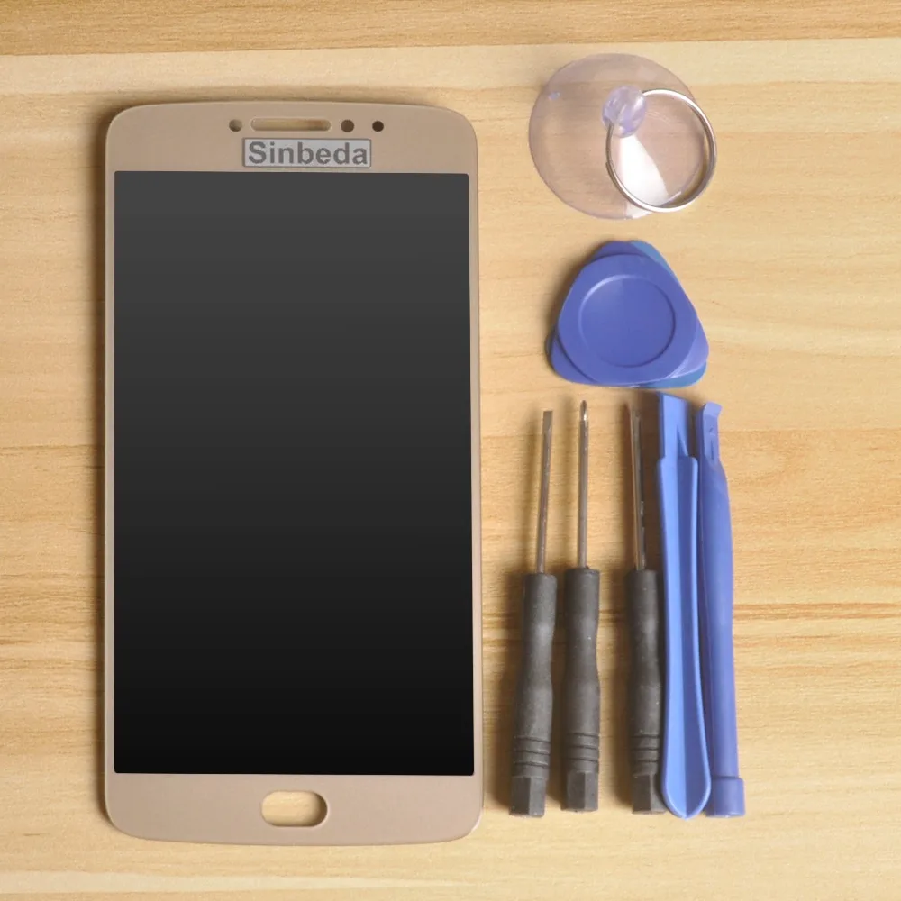 ЖК экран Sinbeda 5 дюйма для Motorola Moto E4 Plus XT1770 XT1771 XT1773 сменный дигитайзер сенсорного