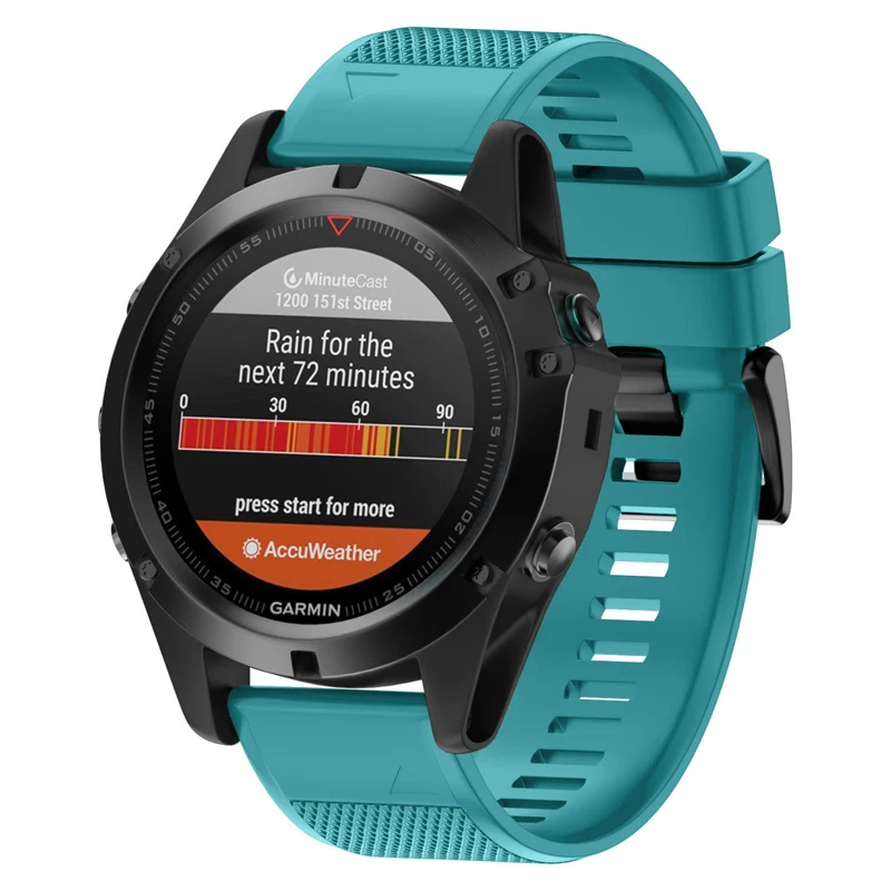 Fivstr 26 22 20 мм Quick Release силиконовый ремешок для часов браслет для Garmin Fenix 5X5 5S плюс 3 3HR s60 D2 Mk1 EasyFit Смарт-часы