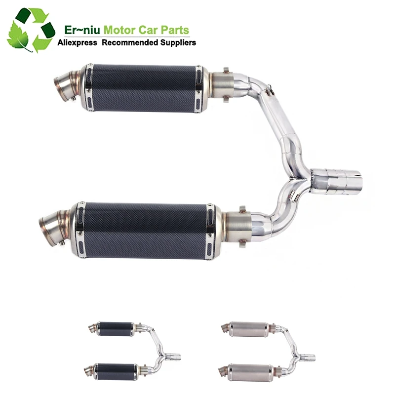 

GSR400 GSR600 BK400 BK600 GSR BK 400 600 Modified Link Pipe Motorcycle Full Exhaust Muffler Escape System Slip-On