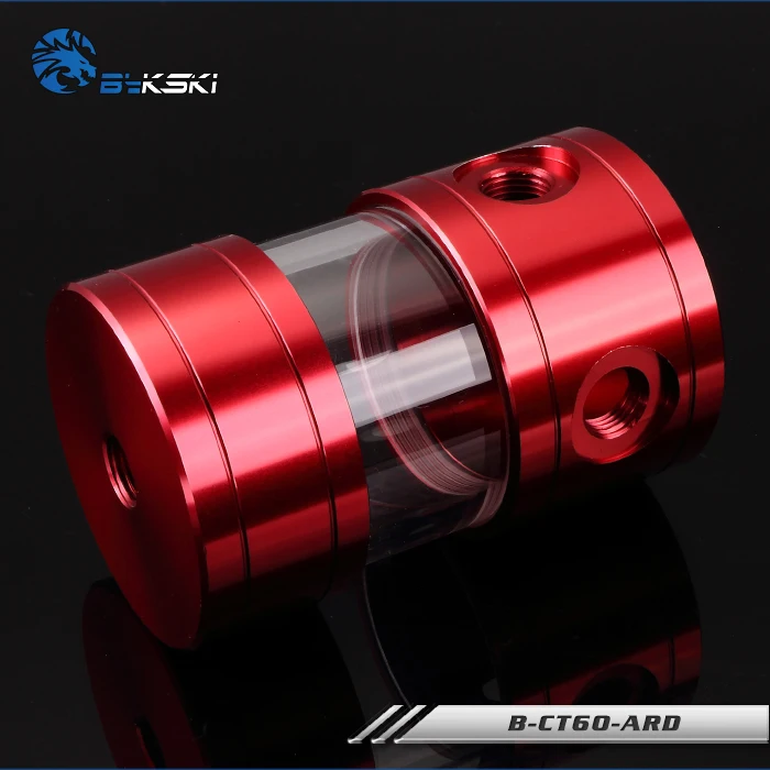 

Bykski 60MM diameter cylindrical water tank Computer watercooling Reservoir Small capacity 100mm grey red,blue,green,B-CT60-AL