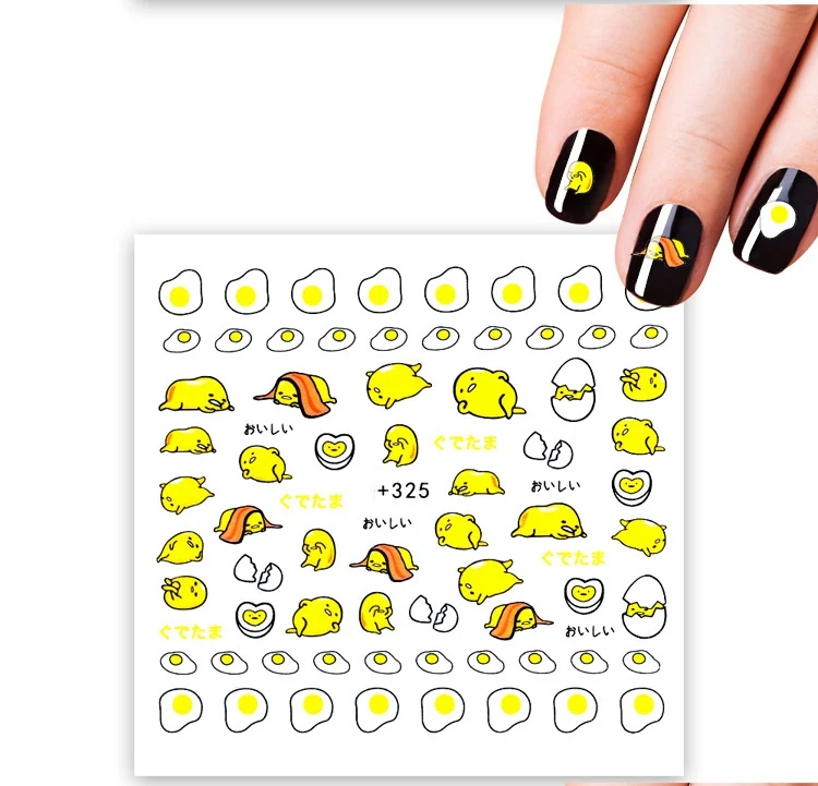 Наклейка на ногти водная переводная картинка Микки Маус наклейки на ногти s слайдер художественный дизайн украшения тату Маникюр Фольга Клейкая обертка Pegatinas - Цвет: Цвет: желтый