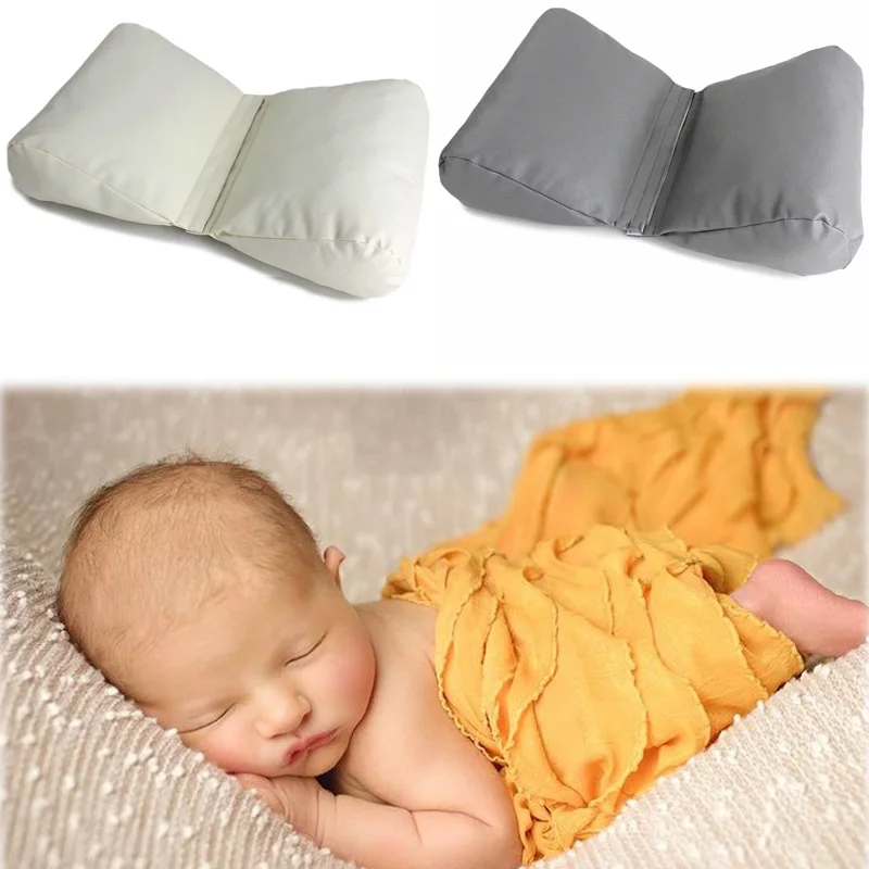 

New baby photo props newborn photography accessories butterfly shape pillow PU leather toddler girl boy studio shoot Xams gift