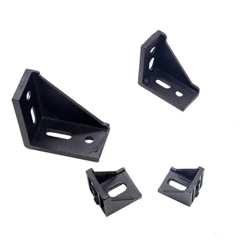 

5pcs/10pcs 3030 Corner Bracket Fitting Black Angle Aluminum Connector 3060 4040 4080 for Industrial Aluminum Profile