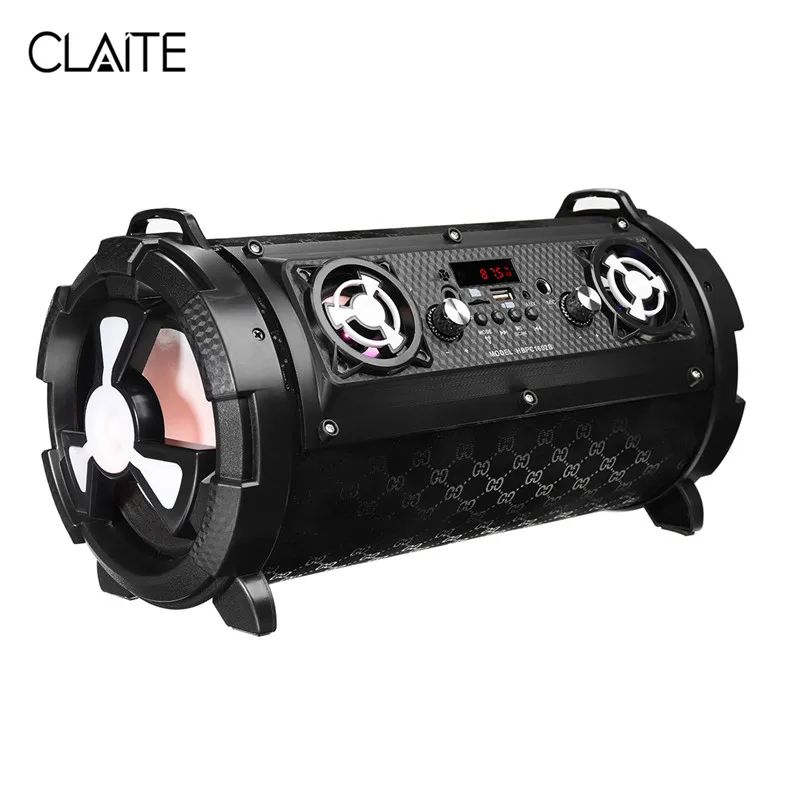 

CLAITE 15W Home Subwoofer Bluetooth Speaker Portable Wireless Outdoor Speaker 2000mah FM Radio Handfree with Microphone