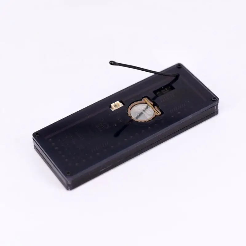Digital Timer Car LED Dot Matrix Clock Temperature Voltage Display 4.0 ~ 25V Multi-function 3in1 Time Thermometer Voltmeter-DR56O