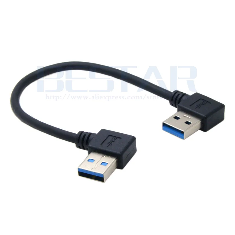 Удлинительный Кабель USB 3 0 Type A Male 90 градусов левый и правый угловой прямое
