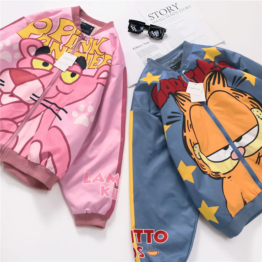 Tonytaobaby/новая осенняя одежда детская одежда для мальчиков и девочек уличная модная бейсбольная куртка в стиле хип-хоп для родителей и детей